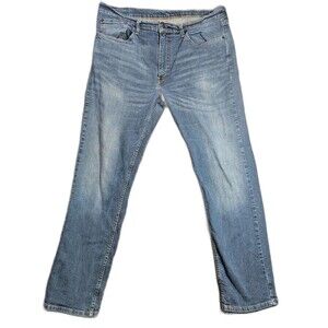 Levis 559 Relaxed Straight Jeans Mens 38x34 Blue Denim Stretch